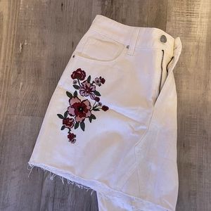 PacSun Floral Embroidered Skirt